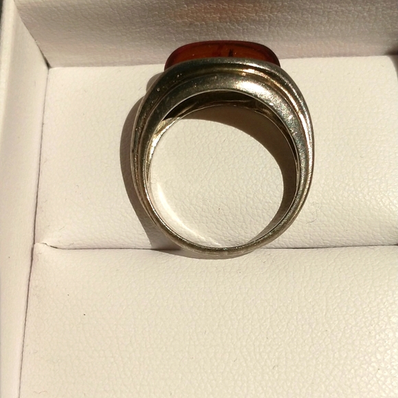 Sterling silver Ring amber - Picture 3 of 5